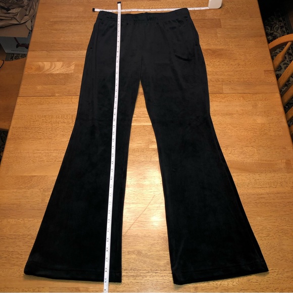 Buttery Soft Colsie Velvet Velour Bell Bottom Lounge Pants - No Drawstring - Picture 2 of 5